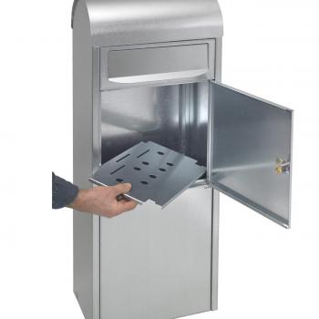 Preview: MEFA  Ash Paketpostkasten (475) verzinkt  Entnahme vorne